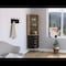 Tuhome Audra Corner Bar Cabinet Six Built-in Wine Rack, Two Shelves, Four Shelves With Door, Aged Oak/Black BMW7763 - alternate 4
